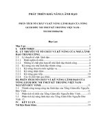PHÂN TÍCH tố CHẤT và kỹ NĂNG LÃNH đạo của TỔNG GIÁM đốc NH TMCP kỹ THƯƠNG VIỆT NAM   TECHCOMBANK