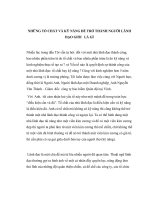 Những tố chất và kỹ năng để trở thành người lãnh đạo giỏi   là gì 