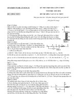 Đề HSG môn Vật lý lớp 12 năm học 2015-2016 - Sở GD&ĐT Nghệ An - Bảng B - Hệ Không Chuyên - File word có lời giải chi tiết