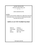 Thành lập bản đồ địa chính tỷ lệ 1:2000 tờ bản đồ số 06 từ số liệu đo đạc tại xã Huống Thượng  huyện Đồng Hỷ  tỉnh Thái Nguyên. (Khóa luận tốt nghiệp)