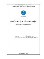 Hoàn thiện công tác kế toán tài sản cố định tại công ty TNHH Thương mại và Giao nhận Minh Trung (Khóa luận tốt nghiệp)