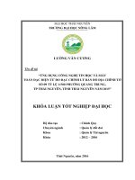 Ứng dụng công nghệ tin học và máy toàn đạc điện tử đo đạc chỉnh lý bản đồ địa chính tờ số 09 tỷ lệ 1:500 phường Quang Trung  thành phố Thái Nguyên năm 2015. (Khóa luận tốt nghiệp)