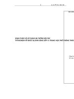 Soạn thảo và sử dụng hệ thống bài tập thí nghiệm về khúc xạ ánh sáng lớp 11 trung học phổ thông theo chương trình nâng cao nhằm phát huy tính tích cực