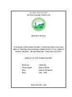 Ứng dụng công nghệ tin học và phương pháp toàn đạc điện tử thành lập bản đồ địa chính tỷ lệ 1:2000 tại xã Huống Thượng,  huyện Đồng Hỷ  tỉnh Thái Nguyên. (Khóa luận tốt nghiệp)