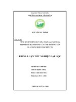Tình hình nhiễm giun đũa ở lợn (Ascariosis) tại một số địa phương thuộc tỉnh Thái Nguyên và áp dụng biện pháp điều trị. (Khóa luận tốt nghiệp)