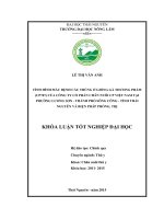 Tình hình mắc bệnh cầu trùng ở giống gà thương phẩm (CP707) của công ty Cổ phần chăn nuôi CP Việt Nam tại phường Lương Sơn  thành phố Sông Công  tỉnh Thái Nguyên và biện pháp phòng trị. (Khóa luận tốt nghiệp)