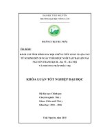 Đánh giá tình hình mắc hội chứng tiêu chảy ở lợn con từ sơ sinh đến 30 ngày tuổi được nuôi tại trại lợn nái Nguyễn Thanh Lịch  Ba Vì – Hà Nội và phương pháp điều trị. (Khóa luận tốt nghiệp)