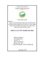 Khảo sát đặc điểm dịch tễ bệnh đầu đen do đơn bào Histomonas meleagridis gây ra trên gà và thử nghiệm một số phác đồ điều trị tại một số trại chăn nuôi ở huyện Yên Thế  tỉnh Bắc Giang. (Khóa luận tốt nghiệp)