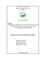 Tình hình mắc bệnh tiêu chảy ở lợn tại trại chăn nuôi cổ phần Thiên Thuận Tường  Cẩm Phả  Quảng Ninh và các biện pháp phòng trị bệnh. (Khóa luận tốt nghiệp)