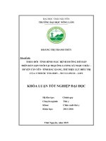 Theo dõi tình hình mắc bệnh đường hô hấp trên đàn lợn nuôi tại trại ông Lương xã Ngọc Châu – huyện Tân Yên – tỉnh Bắc Giang, thử hiệu lực điều trị của 2 thuốc tylosin – 50 và linco – gen. (Khóa luận tốt nghiệp)