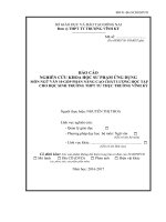 SKKN NGHIÊN CỨU KHOA HỌC SƯ PHẠM ỨNG DỤNG MÔN NGỮ VĂN 10 GÓP PHẦN NÂNG CAO CHẤT LƯỢNG HỌC TẬP CHO HỌC SINH TRƯỜNG THPT TƯ THỤC TRƢƠNG VĨNH KÝ