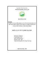 Nghiên cứu đặc điểm bệnh lý và lâm sàng bệnh do loài tiên mao trùng phân lập từ trâu của tỉnh Tuyên Quang gây ra trên chuột và thỏ thí nghiệm. (Khóa luận tốt nghiệp)