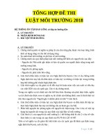 tài liệu ôn thi luật môi trường 2018