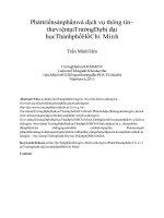 Phát triển sản phẩm và dịch vụ thông tin –thư viện tại Trường Dự bị đại học Thành phố Hồ Chí Minh