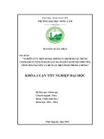 Nghiên cứu một số đặc điểm của bệnh do ấu trùng Cysticercus tenuicollis gây ra ở lợn tại huyện Phổ Yên  tỉnh Thái Nguyên và đề xuất biện pháp phòng chống. (Khóa luận tốt nghiệp)