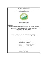 Tình hình hội chứng tiêu chảy ở lợn con từ sơ sinh đến 21 ngày tuổi tại trại lợn công ty CP Bình Minh  Mỹ Đức  Hà Nội và thử nghiệm một số phác đồ điều trị. (Khóa luận tốt nghiệp)