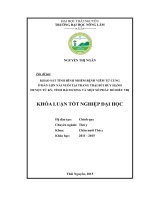 Khảo sát tình hình nhiễm bệnh viêm tử cung ở đàn lợn nái nuôi tại trang trại Bùi Huy Hạnh  huyện Tứ Kỳ  tỉnh Hải Dương và một số phác đồ điều trị. (Khóa luận tốt nghiệp)