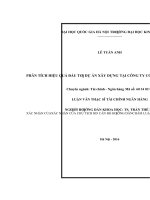 Phân tích hiệu quả đầu tư dự án xây dựng tại Công ty cổ phần Xây dựng số 9