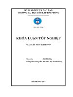 Hoàn thiện công tác kế toán hàng tồn kho tại công ty TNHH Tân Việt Cường (Khóa luận tốt nghiệp)