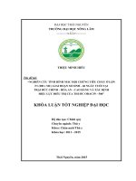 Nghiên cứu tình hình mắc hội chứng tiêu chảy ở lợn F1 (ĐB x MC) giai đoạn sơ sinh  60 ngày tuổi tại trại lợn Đức Chính  Hòa An  Cao Bằng và xác định hiệu lực điều trị của thuốc Oracin  500. (Khóa luận tốt nghiệp)