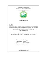 Chẩn đoán bệnh ấu trùng Cysticercus tenuicollis bằng phương pháp biến thái nội bì, đánh giá hiệu lực điều trị bệnh trên lợn và dê tại huyện Phú Bình  tỉnh Thái Nguyên. (Khóa luận tốt nghiệp)