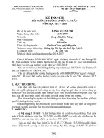 Kế hoạch BDTX Cá nhân 20172018