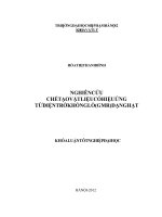 Nghiên cứu chế tạo vật liệu có hiệu ứng từ điện trở khổng lồ (GRM) dạng hạt