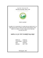 Nghiên cứu ảnh hưởng của một số loại thuốc bảo vệ thực vật và biện pháp kĩ thuật trồng xen đến sinh trưởng, phát triển của giống cà chua TN386 vụ Xuân Hè 2014 tại Thái Nguyên. (Khóa luận tốt nghiệp)