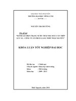 Đánh giá hiện trạng nước thải nhà máy cán thép Lưu Xá  Công ty cổ phần Gang thép Thái Nguyên. (Khóa luận tốt nghiệp)