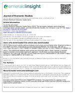 stock prices and exchange rates a review article