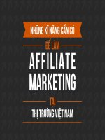 Những kĩ năng cần có để làm affiliate marketing tại thị trường việt nam
