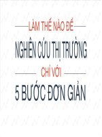 Nghiên cứu thị trường với 5 bước đơn giản