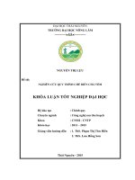 Nghiên cứu quy trình chế biến chả tôm. (Khóa luận tốt nghiệp)