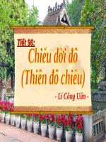 Ngữ văn 9: Bài giảng điện tử :Chiếu dời đô