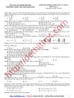 kiểm tra định kỳ THPT nguyễn khuyến   bình dương lần 6 