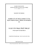 Nghiên cứu kỹ thuật OFDM và ứng dụng trong mạng thông tin di động 4G (Luận văn thạc sĩ)