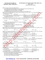 khảo sát chất lượng THPT anh sơn 1 nghệ an 