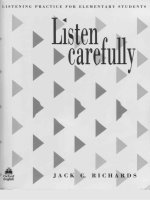 Listen carefully (có link tải audio trang cuối)
