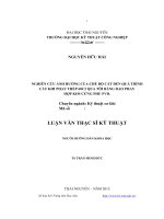 Nghiên cứu ảnh hưởng của chế độ cắt đến quá trình cắt khi phay thép 60C2 qua tôi bằng dao phay hợp kim cứng phủ PVD (Luận văn thạc sĩ)
