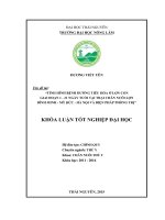 Tình hình bệnh cầu trùng và hội chứng tiêu chảy ở lợn con dưới 21 ngày tuổi tại trang trại chăn nuôi lợn Bình Minh  Mỹ Đức  Hà Nội và biện pháp phòng trị. (Khóa luận tốt nghiệp)