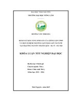 Khảo sát khả năng sinh sản của giống lợn CP909 và một số bệnh thường gặp ở đàn lợn nái nuôi tại trại ông Nguyễn Thanh Lịch – Ba Vì – Hà Nội. (Khóa luận tốt nghiệp)
