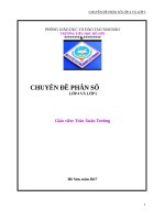 Chuyên đề Toán về Phân số