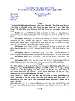 đáp án cuộc thi tim hiểu pháp luật nước công hòa xã hội chủ nghĩa việt nam 