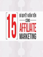 15 cách kiếm tiền cùng affiliate marketing