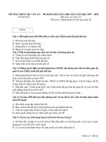 Đề thi thử môn Sử trường THPT Chu Văn An – Hà Nội lần 1 – 2018 CÓ ĐÁP ÁN