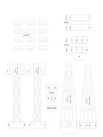 ferris wheel set (bản in cắt giấy kirigami)