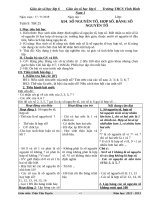 giáo án số học lớp 6 tuần 9 12 