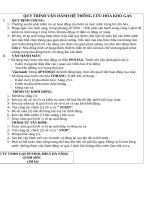 QUY TRÌNH vận HÀNH hệ THỐNG cứu hỏa KHO GAS