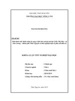 Tình hình mắc bệnh viêm tử cung ở đàn lợn nái tại trại lợn Trần Thị Mai  xã Tân Cương – thành phố Thái Nguyên và thử nghiệm một số phác đồ điều trị (Khóa luận tốt nghiệp)