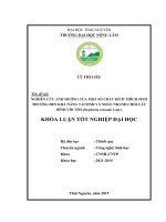 Nghiên cứu ảnh hưởng của một số chất kích thích sinh trưởng đến khả năng tái sinh và nhân nhanh chồi cây Bình vôi tím Stephania rotunda Lour (Khóa luận tốt nghiệp)